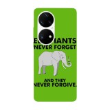 Husa compatibila cu Huawei Nova 9 model Elephants never forget, Silicon, TPU, Viceversa
