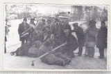 Bnk foto - Ceata de colindatori, Romania de la 1950, Sepia, Etnografie
