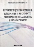 Reforme majore in domeniul starii civile si al evidentei persoanelor de la aparitie si pana in prezent