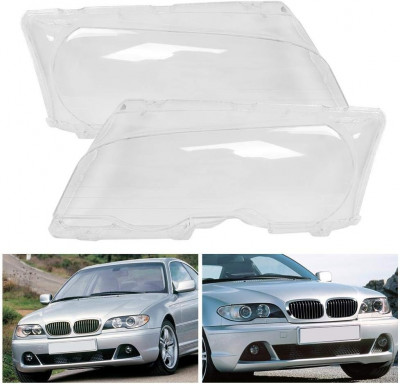 Set 2 Buc Sticla Far Dreapta + Stanga Am Bmw Seria 3 E46 1998-2003 Coupe / Cabrio Non Facelift HB010 foto