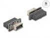 Adaptor USB 3.2 pin Header la USB Type E Key A M-M, Delock 67238