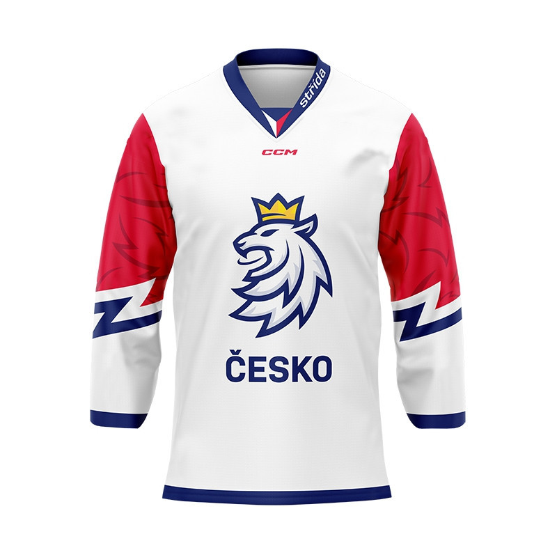 Echipa națională de hochei tricou de hochei Czech Republic lev white - XXXL  | Okazii.ro