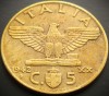 Moneda istorica 5 CENTESIMI - ITALIA, anul 1942 * cod 4150, Europa
