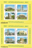 Colitele Colab. Cultural - Ec. Intereurop. (2 blocuri cu ac. nr.), 1987 - NEOBL.