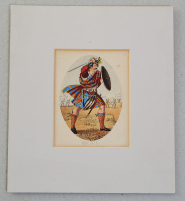Macbeth litografie colorata manual foto