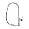Baterie Bucatarie cu Dus Extractibil Alama Sanitara Argintiu CF/1035/C1