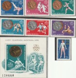 ROMANIA 1976 LP 923 LP 924 MONTREAL SERIE+ COLITA DANTELATA MNH NESTAMPILATE