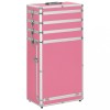 VidaXL Troler de cosmetice, roz, aluminiu 91813
