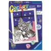 Ravensburger - CreArt pictura pe numere pentru copii pisicute somnoroase cu