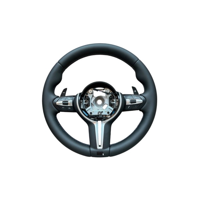 Volan sport piele compatibil cu modelele BMW Seria 1 F20 Seria 2 F22 F45 F87 Seria 3 F30 F34 Seria 4 F32 F36 F82 F83 X5 F15 X3 F25 Cod: OCH-09