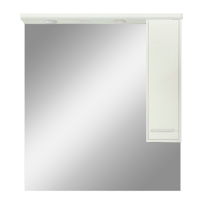 Dulap suspendat cu oglindă Nerva 85 cm, alb