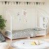 VidaXL Cadru de pat pentru copii, alb, 80x200 cm, lemn masiv de pin 835701
