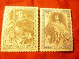 Serie Polonia 1987 Regii Poloniei , 2 val., Nestampilat