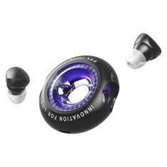 Casti TWS Vention &amp;quot;Tiny T17&amp;quot;, tip butoni, utilizare multimedia, Bluetooth 5.3, acumulator 35mAh/300mAh, durata baterie pana la 20 ore, IPX4, negru, &amp;quot;N foto