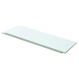 vidaXL Rafturi, 2 buc., 60 x 15 cm, panouri sticlă transparentă