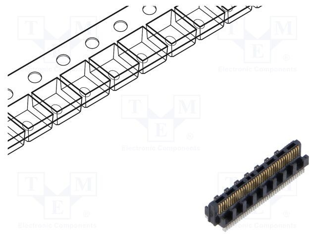 Conector PCB-PCB tată PIN 40 0,4mm ST4 aurit SMT 1,6A SAMTEC