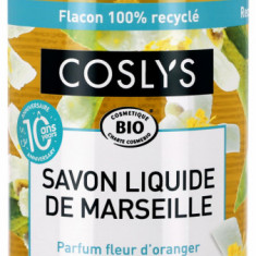 Sapun lichid si gel de dus BIO de Marsilia cu flori de portocal(format mare) Coslys