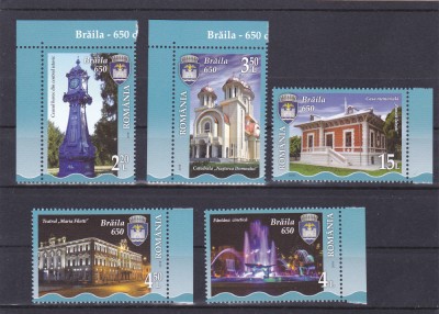 2018 BRAILA,650 ANI ATESTARE DOCUMENTARA, LP 2178,MNH,ROMANIA. foto