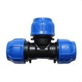 Teu egal de compresiune D40x40x40 mm PN16 pentru irigatii Poelsan