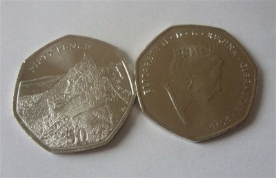 GIBRALTAR █ MONEDE COMEMORATIV █ 50 Pence █ 2020 █ SKYWALK █ UNC foto