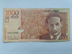 Columbia 1000 Pesos 2014 foto