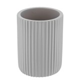 Suport Periuțe Striat &ndash; Gri Deschis