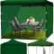 Cort de gradina pavilion, 3 x 3 x 3.1 m, verde, MalTec 112816