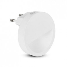 Lampa veghe rotunda cu senzor lumina 4000k alb neutru, cip Samsung foto