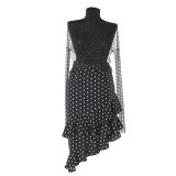 Bluza neagra din plasa