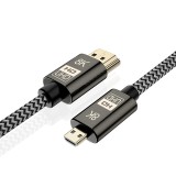 Cablu Audio si Video MicroHDMI la HDMI OEM, 1.5 m, 8K, UltraHD, Negru