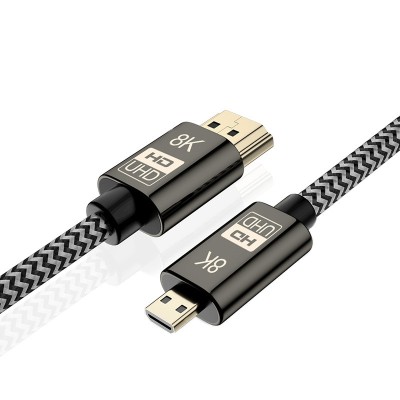 Cablu Audio si Video MicroHDMI la HDMI OEM, 1.5 m, 8K, UltraHD, Negru foto