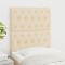 vidaXL Tăblii de pat, 2 buc, crem, 80x7x78/88 cm, textil 3116647