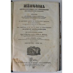 MEMORIAL ENCYCLOPEDIQUE ET PROGRESSIF DES CONNAISSANCES HUMAINES, sous la direction de M.C. BAILLY de MERLIEUX , TOME SEPTIEME , 1837