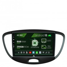 Navigatie Hyundai I10 (2007-2013), Android 13, Z-Octacore 8GB RAM + 256GB ROM, 9 Inch - AD-BGZ9008+AD-BGRKIT198