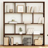 Bibliotecă, stejar maro, 132x29x141,5 cm, lemn prelucrat