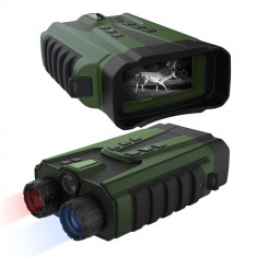 Binoclu Digital Profesional cu Night Vision de Vanatoare, Ecran LCD, Acumulator, Vedere in noapte 300m, Verde