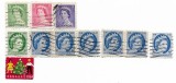 Canada - Marci diverse (11 buc.), 1953-1954 - valori obliterate