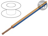Cablu Electric Cupru 2,5mm&sup2; PVC Portocaliu-Albastru