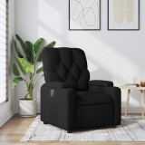 VidaXL Fotoliu rabatabil, negru, material textil