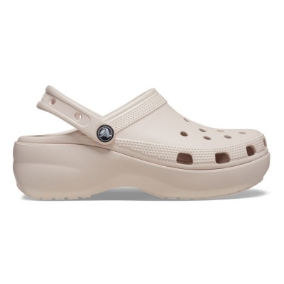 Saboți Crocs Women&amp;#039;s Classic Platform Clog Roz - Quartz foto