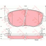 Placute frana TRW GDB3235, Fata