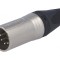 Mufă XLR Tată 5 Pin Drept pe Cablu Contacte Alamă