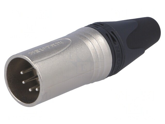 Mufă XLR Tată 5 Pin Drept pe Cablu Contacte Alamă