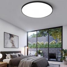 Plafoniera LED Moderna, VisionHub®, Clasa Enegetica A ultra subtire 2cm, pentru interior, in forma rotunda, tri-proof, 38W, lumina alba rece 6500k, di