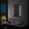 Gossi oglinda cu led de perete de baie, 60 x 80 cm