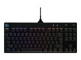 Logitech G PRO , Tastatura Gaming Mecanica TKL, GX Blue Clicky, RGB, USB, US Intl, Black