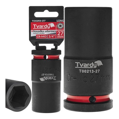 Cheie tubulara de impact in 6 puncte 3 / 4&amp;quot;, 27 mm, Cr-Mo, Tvardy T00213-27 foto