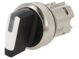 Comutator Rotativ 22mm Alb IP67