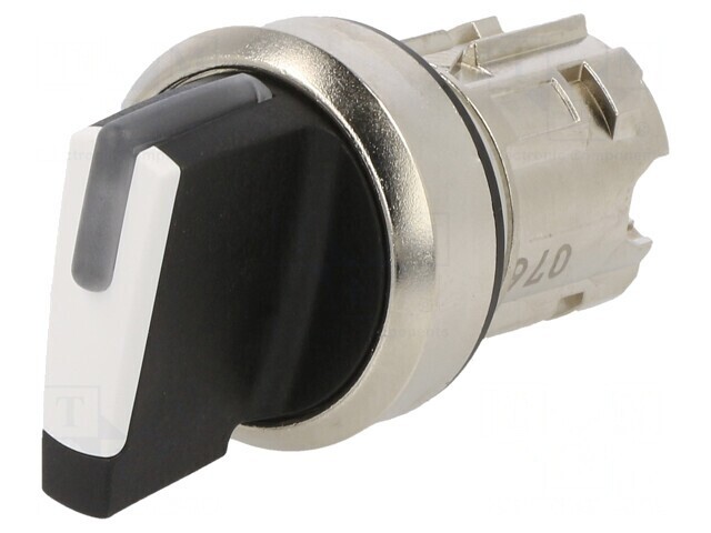 Comutator Rotativ 22mm Alb IP67