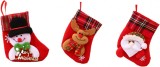 Set de 6 ciorapi de Craciun Maduoer, textil, multicolor, 12 x 16 cm